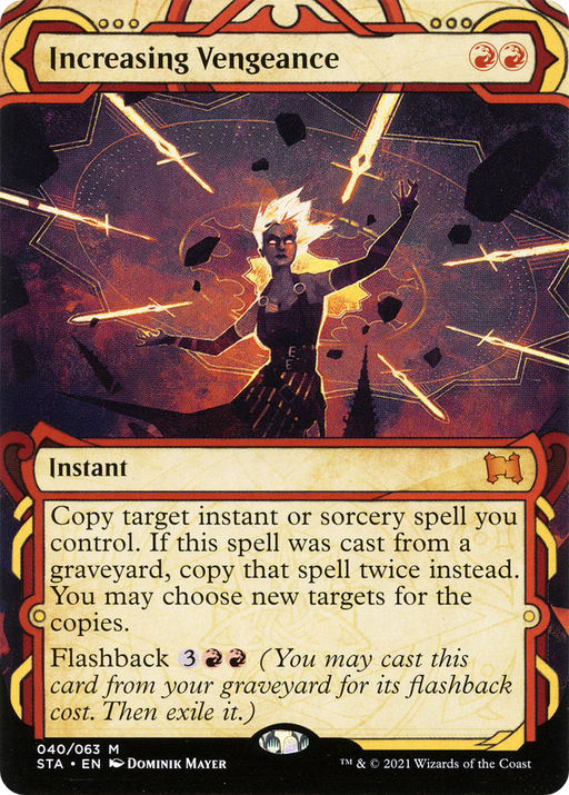Increasing Vengeance (STA-040) [Strixhaven Mystical Archive] (Showcase) (Borderless) MTG Single Wizards of the Coast