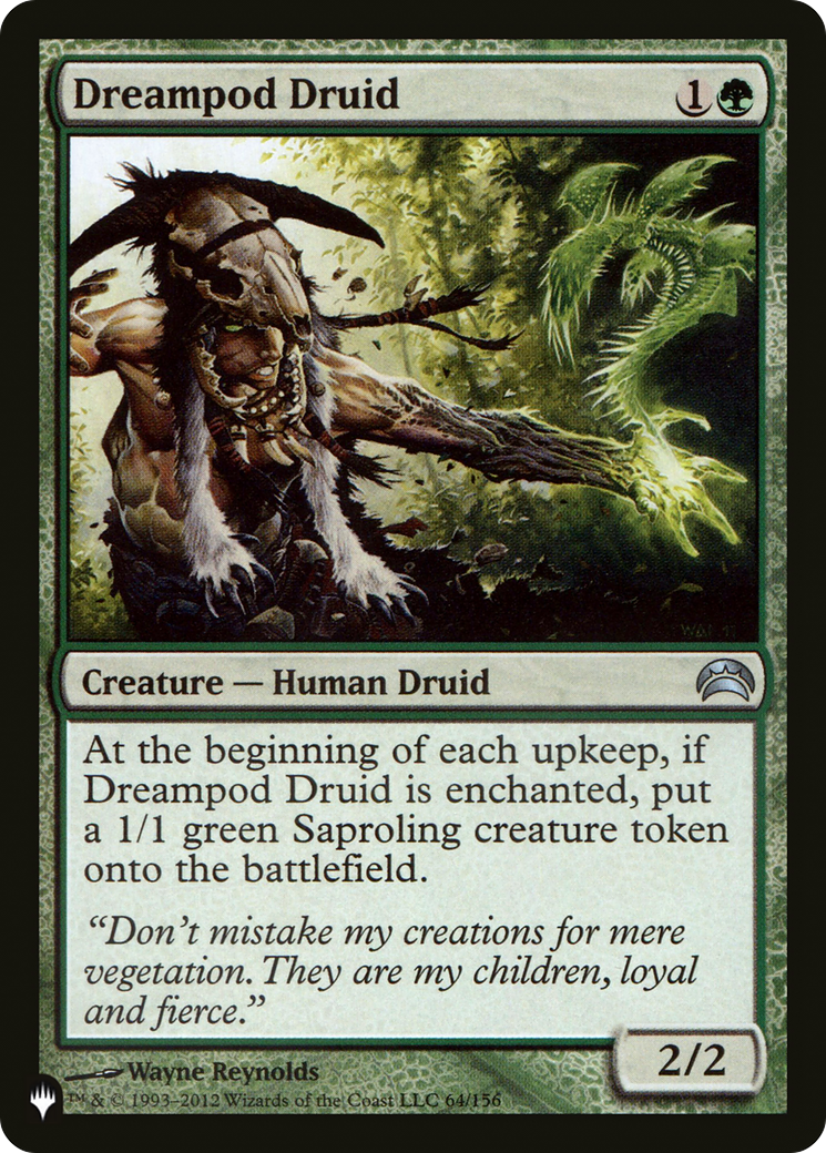 Dreampod Druid (LIST-PC2-64) [Mystery Booster] The List MTG Single Wizards of the Coast
