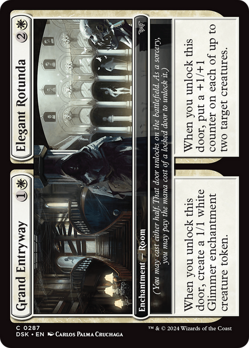 Grand Entryway // Elegant Rotunda (0287) (DSK-287) [Duskmourn: House of Horror] Foil MTG Single Wizards of the Coast