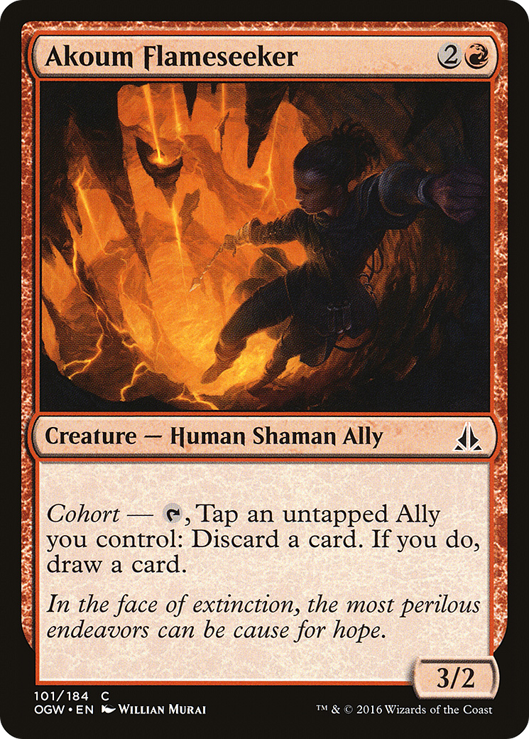 Akoum Flameseeker (OGW-101) [Oath of the Gatewatch] MTG Single Wizards of the Coast