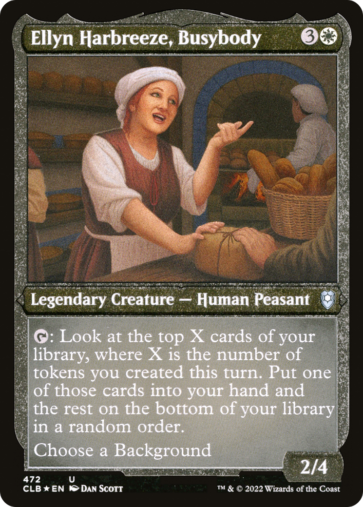 Ellyn Harbreeze, Busybody (CLB-472) [Commander Legends: Battle for Baldur's Gate] Etched Foil MTG Single Wizards of the Coast