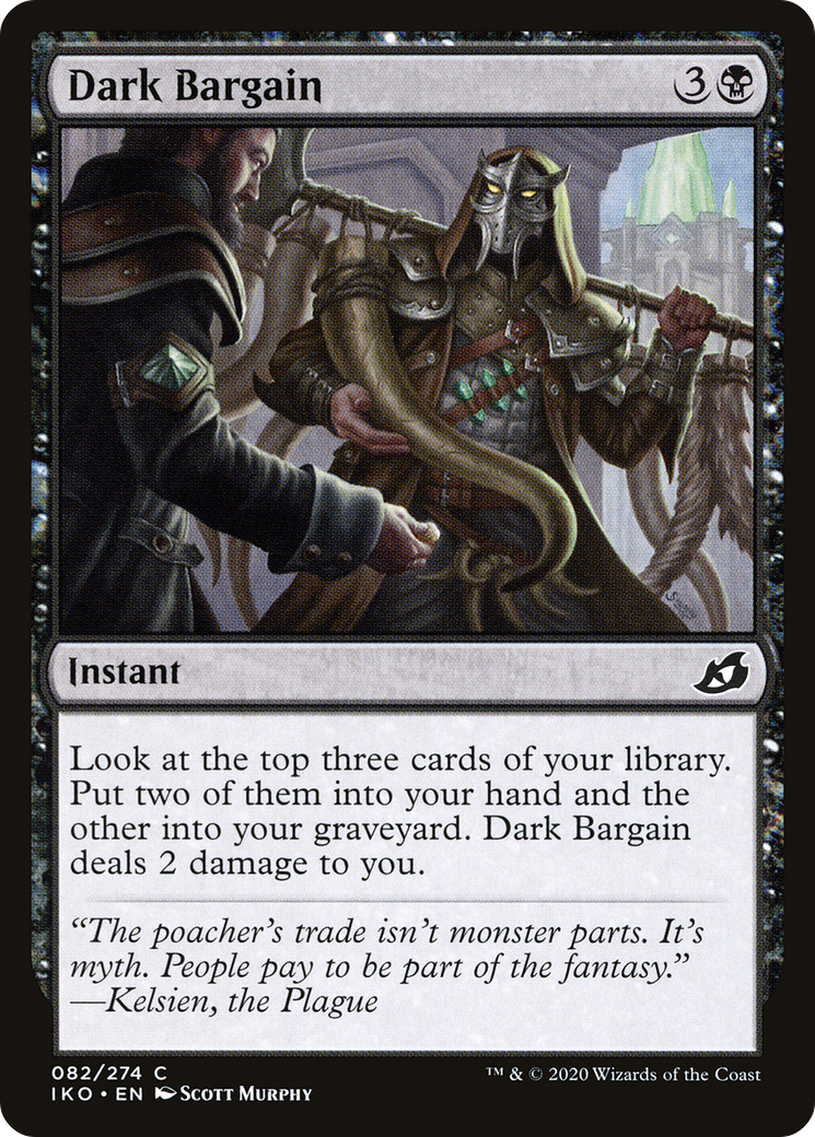 Dark Bargain (IKO-082) [Ikoria: Lair of Behemoths] Foil MTG Single Wizards of the Coast