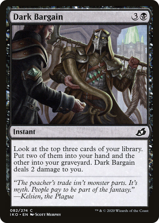 Dark Bargain (IKO-082) [Ikoria: Lair of Behemoths] MTG Single Wizards of the Coast