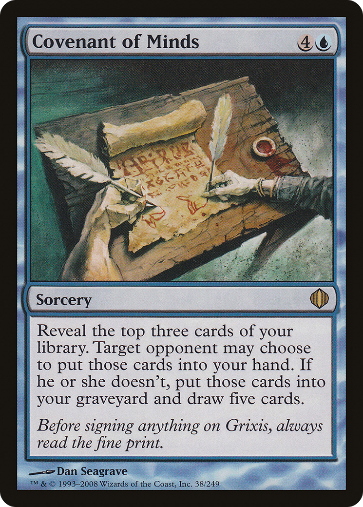 Covenant of Minds (ALA-038) [Shards of Alara] MTG Single Wizards of the Coast