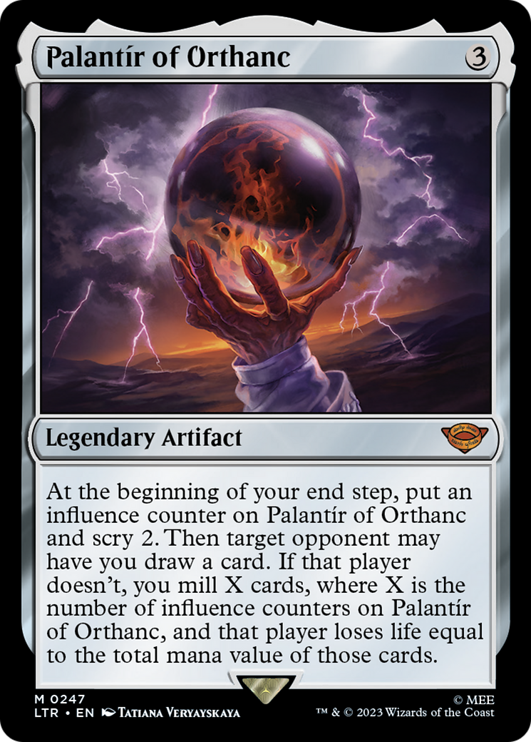 Palantir of Orthanc (LTR-247) [The Lord of the Rings: Tales of Middle-earth] MTG Single Wizards of the Coast