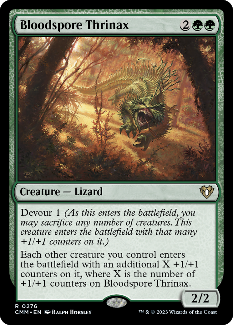 Bloodspore Thrinax (CMM-276) [Commander Masters] MTG Single Wizards of the Coast