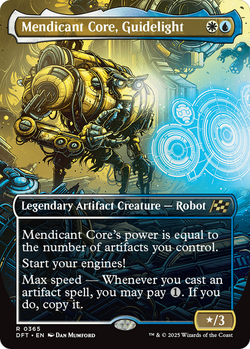 Mendicant Core, Guidelight (DFT-365) [Aetherdrift] (Borderless) Foil MTG Single Wizards of the Coast