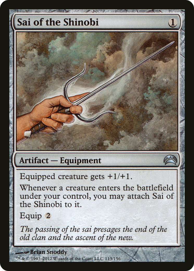 Sai of the Shinobi (PC2-113) [Misc] Planechase 2012 MTG Single Wizards of the Coast