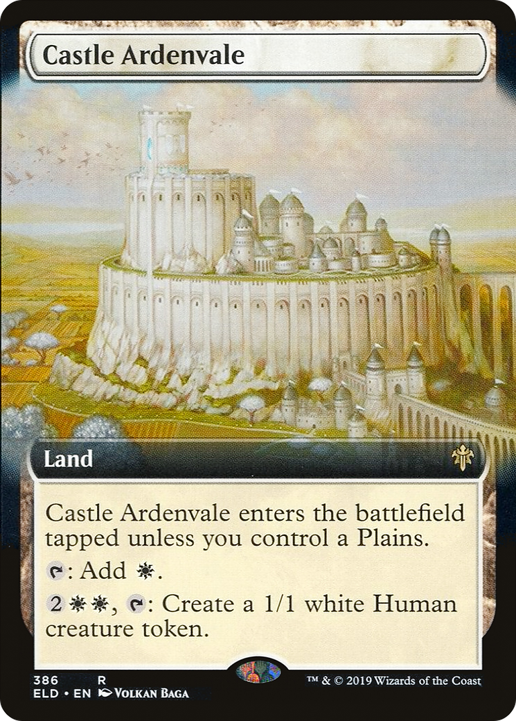 Castle Ardenvale (ELD-386) [Throne of Eldraine] (Extended Art) Foil MTG Single Wizards of the Coast