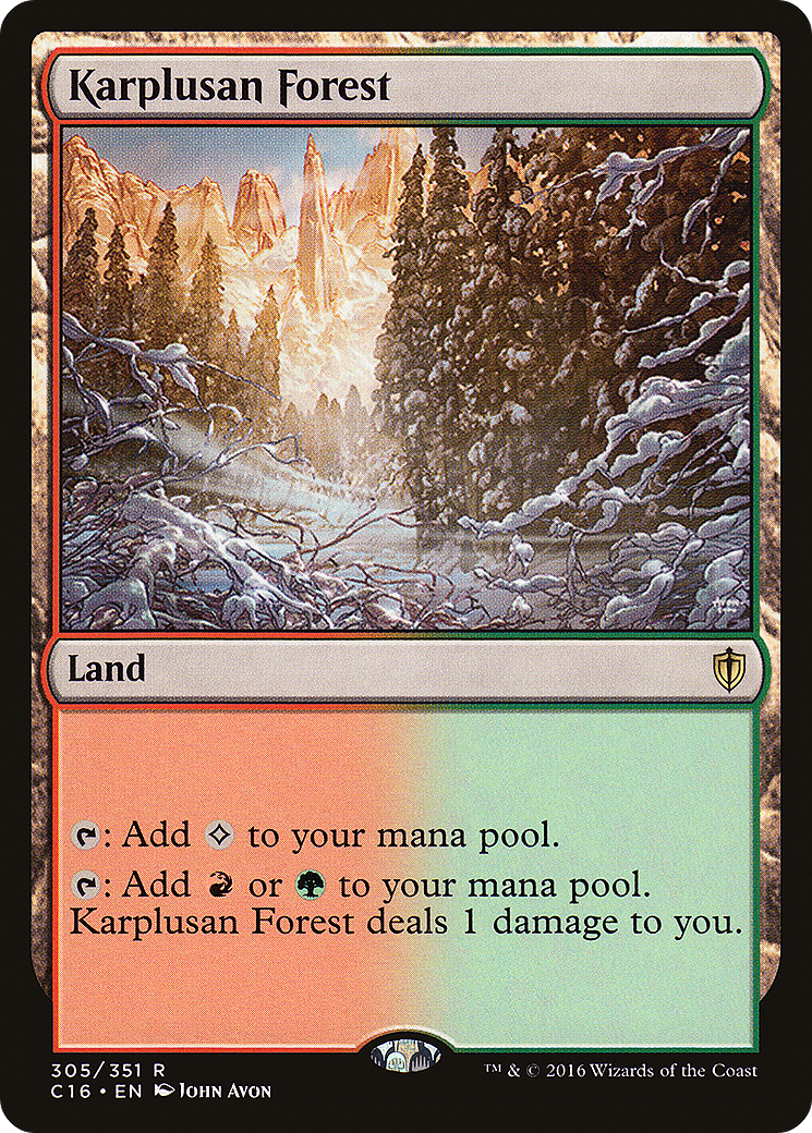 Karplusan Forest (C16-305) [Commander 2016] MTG Single Wizards of the Coast