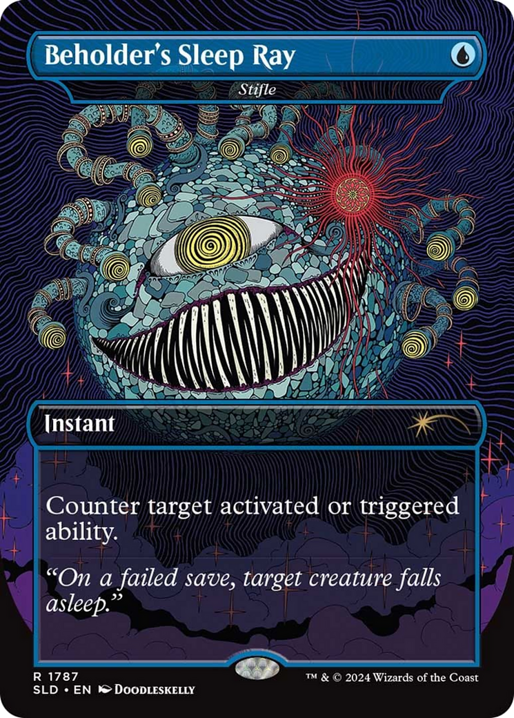 Beholder's Sleep Ray - Stifle (SLD-1787) [Secret Lair] Drop (Borderless) MTG Single Wizards of the Coast