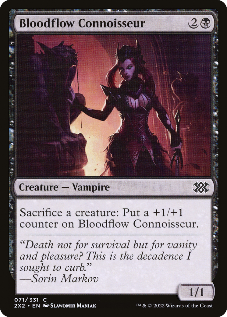 Bloodflow Connoisseur (2X2-071) [Double Masters 2022] Foil MTG Single Wizards of the Coast