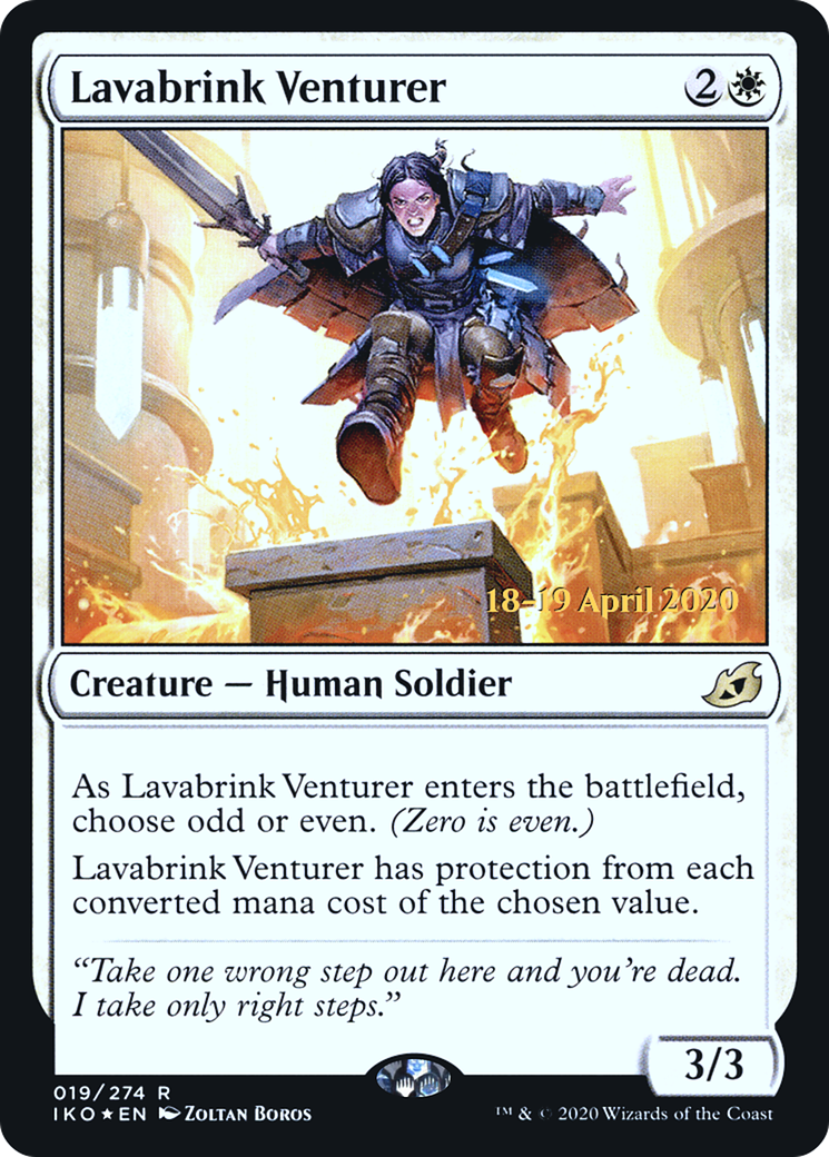 Lavabrink Venturer (PRE-019) [Ikoria: Lair of Behemoths Promos] Foil MTG Single Wizards of the Coast