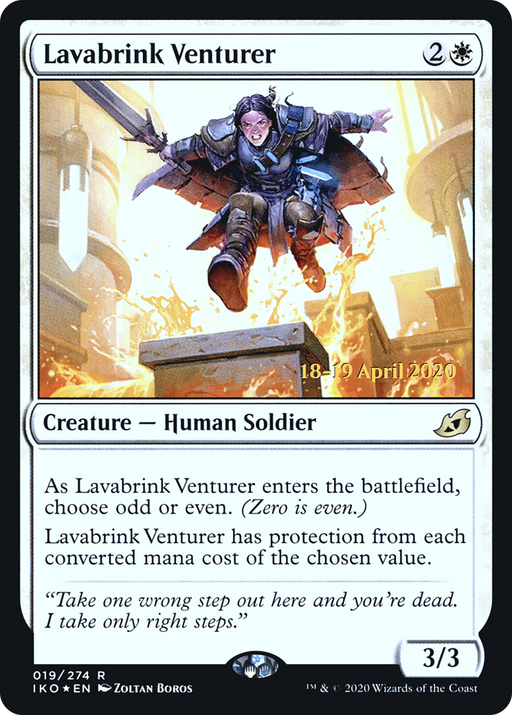 Lavabrink Venturer (PRE-019) [Ikoria: Lair of Behemoths Promos] Foil MTG Single Wizards of the Coast