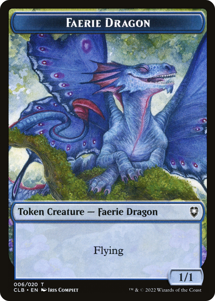 Faerie Dragon Token (CLB-006) [Tokens] Battle for Baldur's Gate Tokens MTG Single Wizards of the Coast