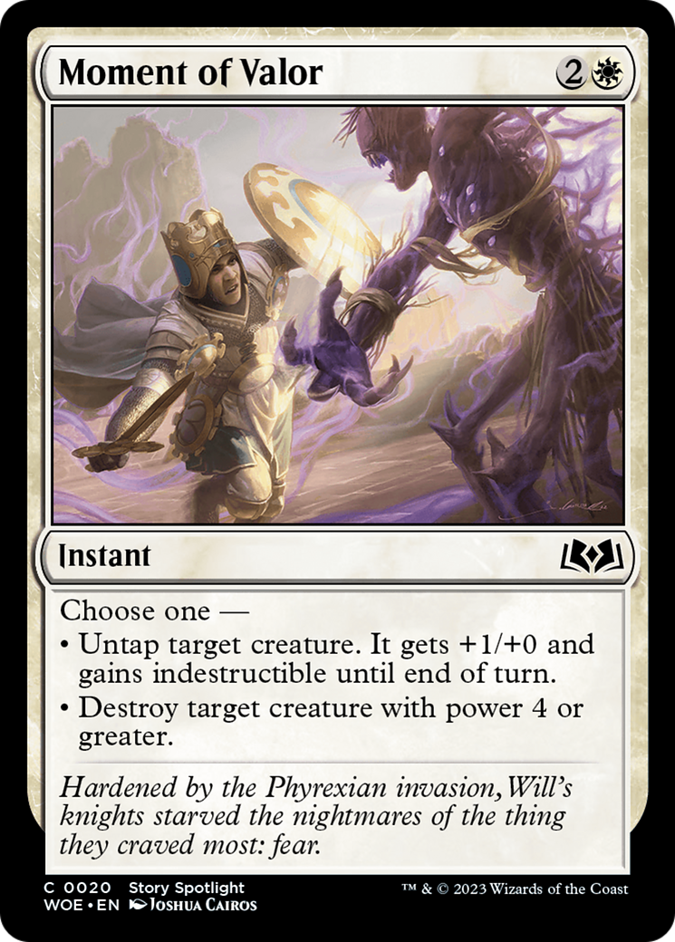 Moment of Valor (WOE-020) [Wilds of Eldraine] Foil MTG Single Wizards of the Coast