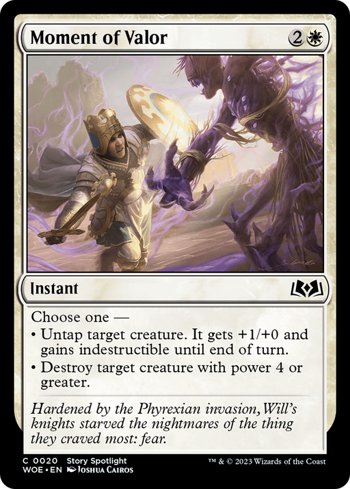 Moment of Valor (WOE-020) [Wilds of Eldraine] MTG Single Wizards of the Coast