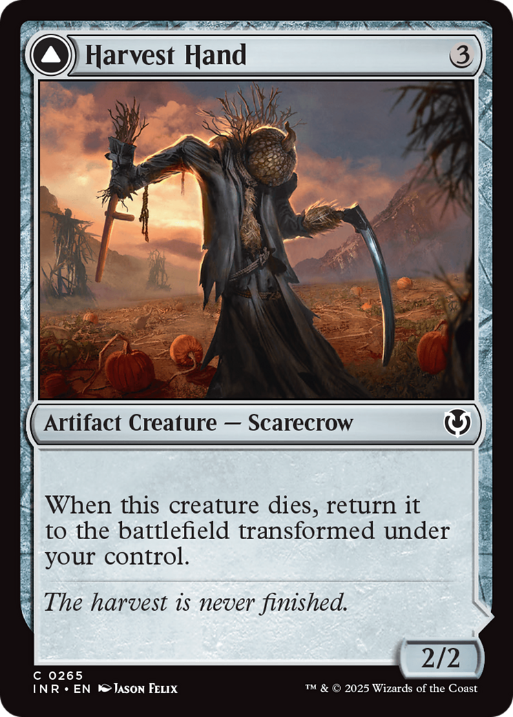 Harvest Hand (INR-265) [Innistrad Remastered] MTG Single Wizards of the Coast