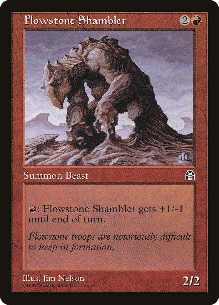 Flowstone Shambler (STH-086) [Stronghold] MTG Single Wizards of the Coast