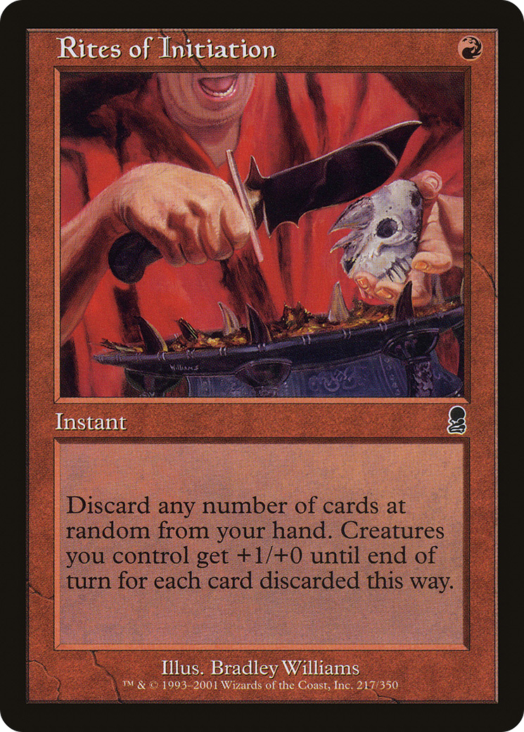 Rites of Initiation (ODY-217) [Odyssey] Foil MTG Single Wizards of the Coast
