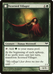 Scorned Villager // Moonscarred Werewolf (DKA-125) [Dark Ascension] Foil MTG Single Wizards of the Coast