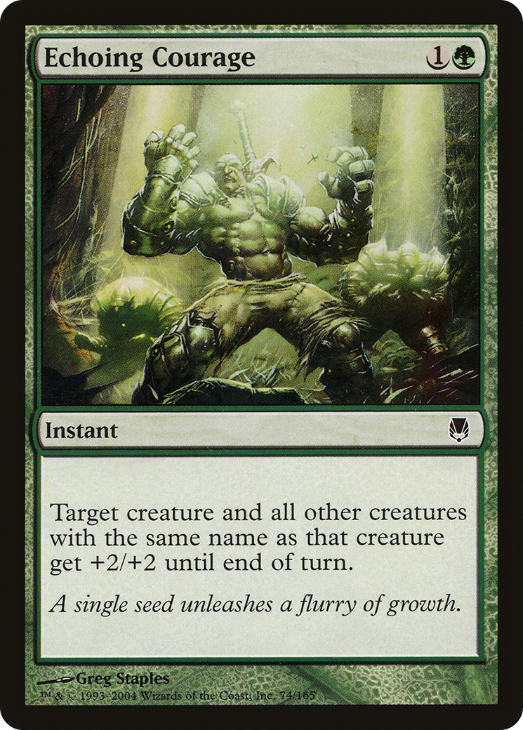 Echoing Courage (DST-074) [Darksteel] Foil MTG Single Wizards of the Coast