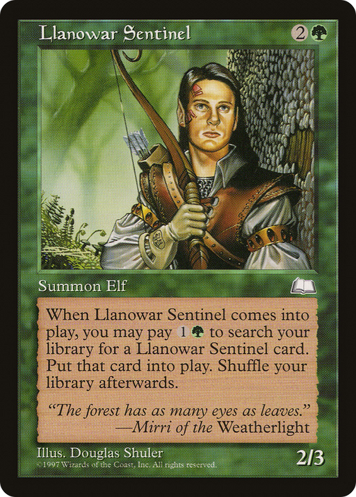 Llanowar Sentinel (WTH-134) [Weatherlight] MTG Single Wizards of the Coast