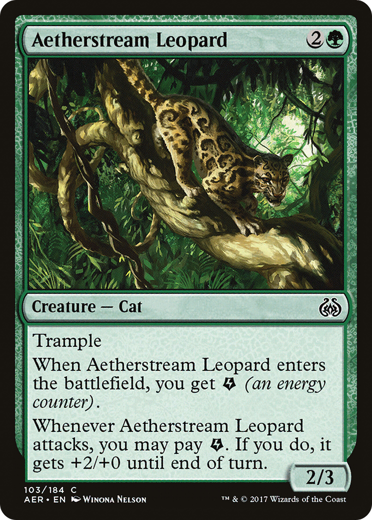 Aetherstream Leopard (AER-103) [Aether Revolt] Foil MTG Single Wizards of the Coast