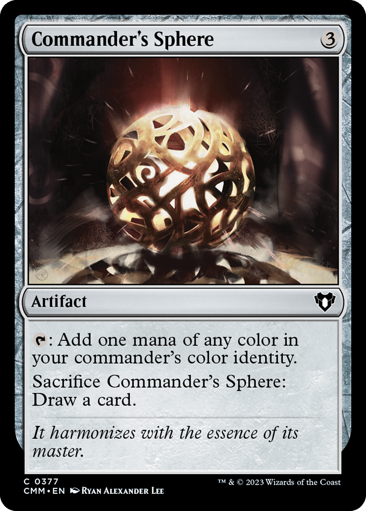 Commander's Sphere (CMM-377) [Commander Masters] Foil MTG Single Wizards of the Coast