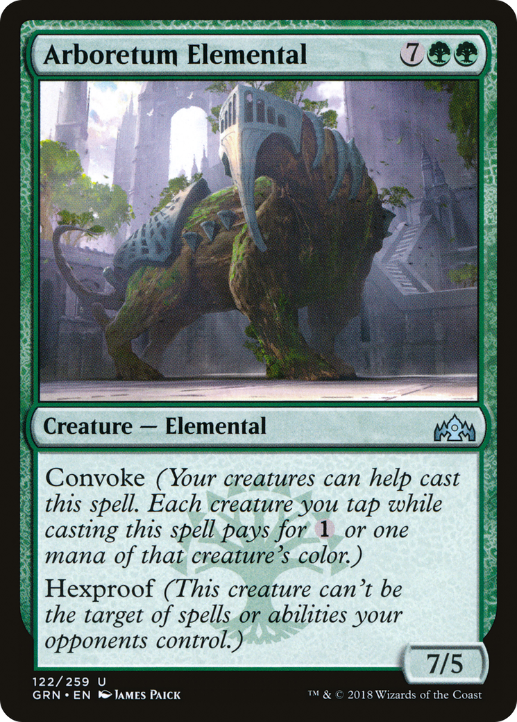 Arboretum Elemental (GRN-122) [Guilds of Ravnica] Foil MTG Single Wizards of the Coast