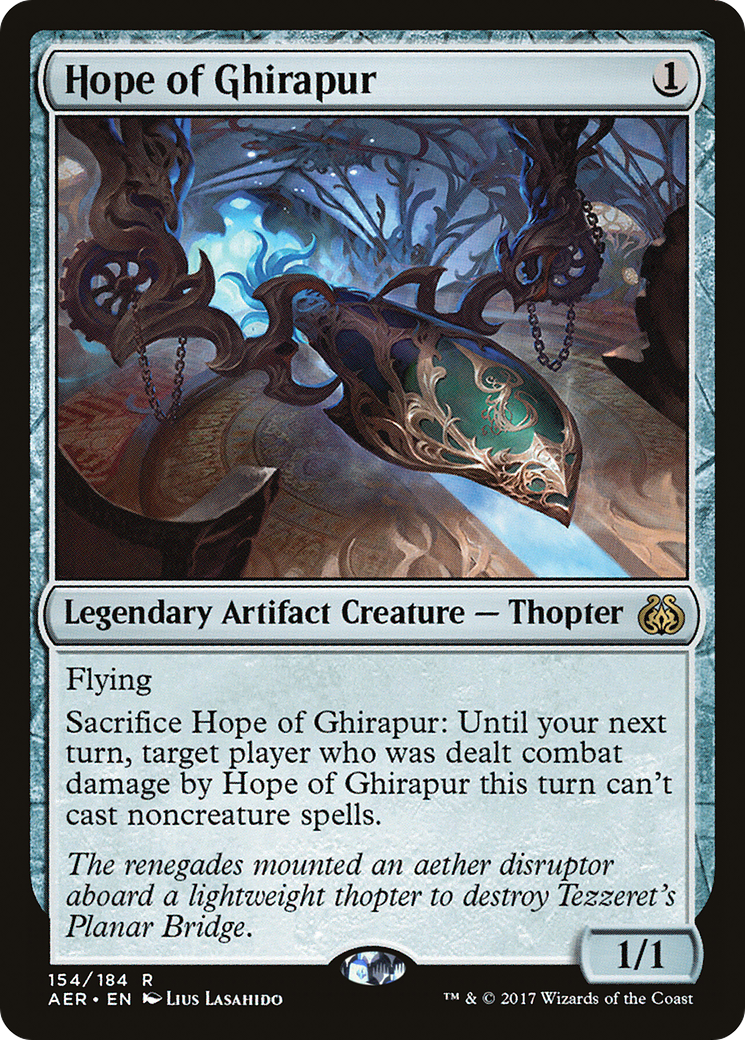 Hope of Ghirapur (AER-154) [Aether Revolt] MTG Single Wizards of the Coast