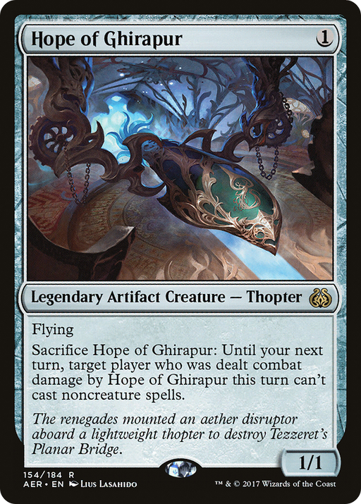 Hope of Ghirapur (AER-154) [Aether Revolt] MTG Single Wizards of the Coast