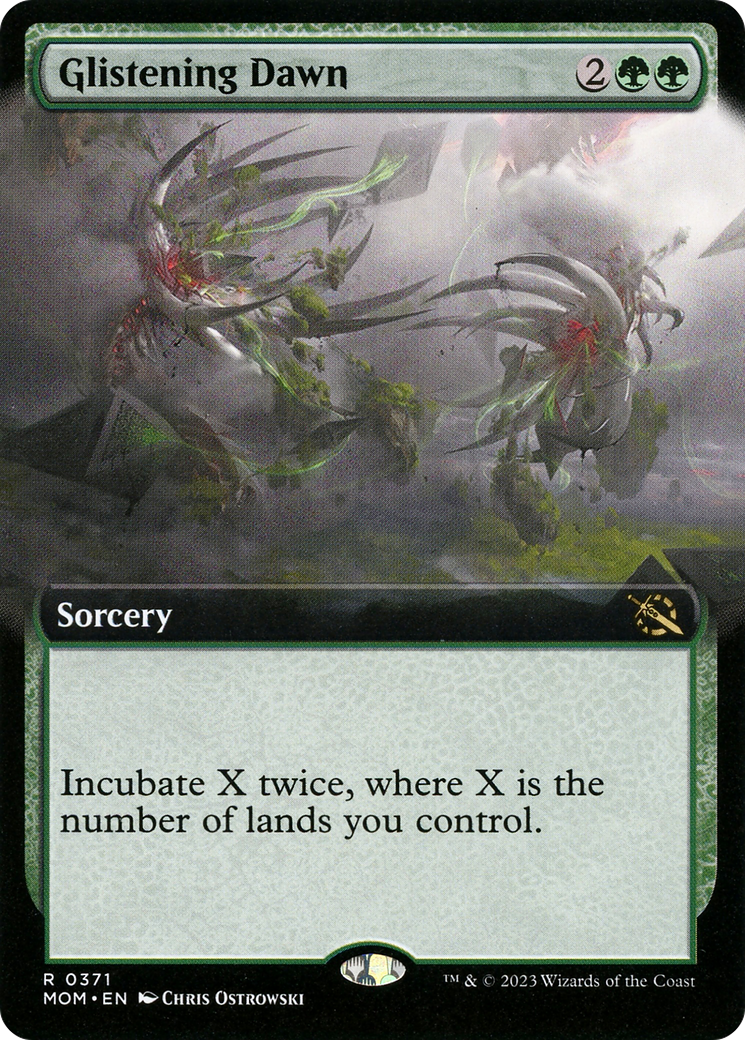 Glistening Dawn (MOM-371) [March of the Machine] (Extended Art) MTG Single Wizards of the Coast