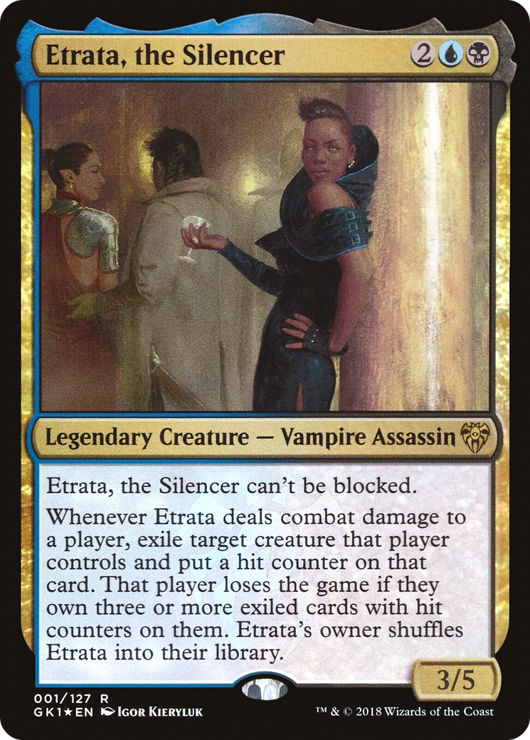 Etrata, the Silencer (GR1-001) [Misc] GRN Guild Kit Foil MTG Single Wizards of the Coast