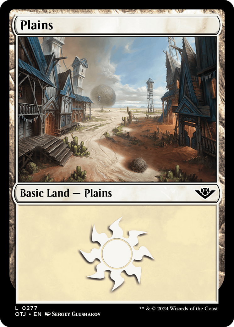 Plains (0277) (OTJ-277) [Outlaws of Thunder Junction] MTG Single Wizards of the Coast