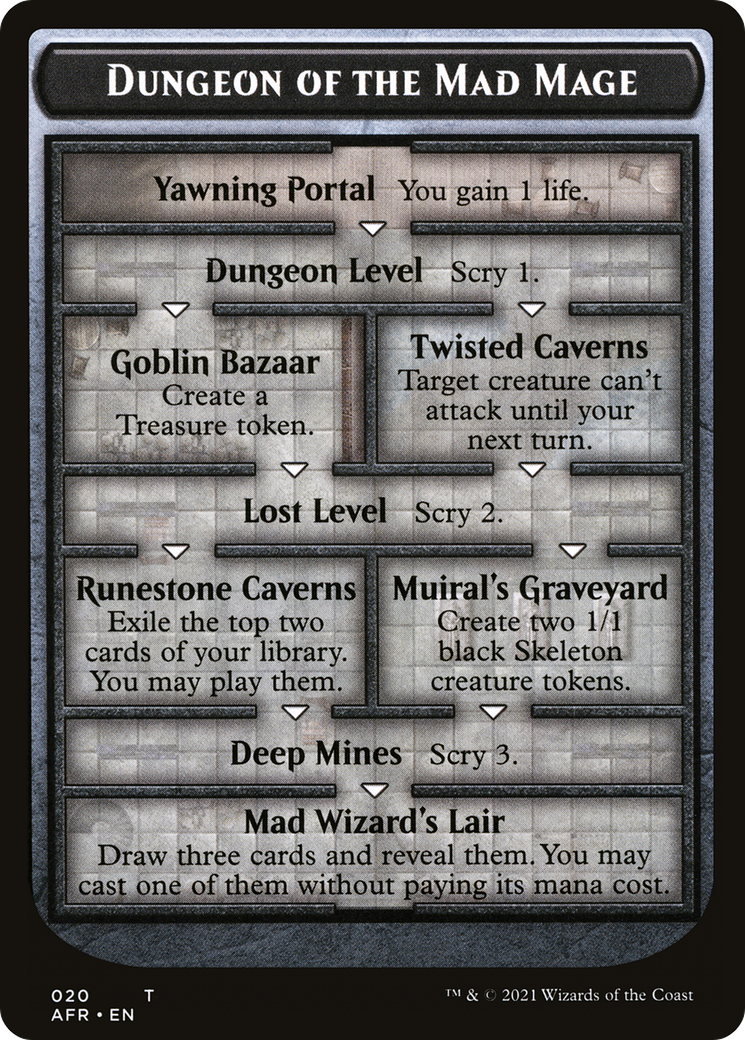 Dungeon of the Mad Mage Token (AFR) (OVER-020) [Tokens] Adventures in the Forgotten Realms Tokens MTG Single Wizards of the Coast