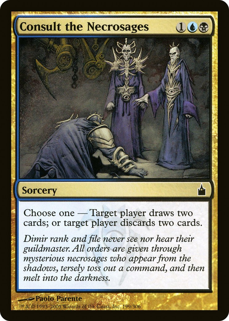 Consult the Necrosages (RAV-199) [Ravnica: City of Guilds] MTG Single Wizards of the Coast