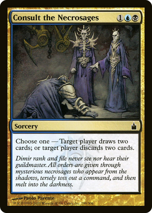 Consult the Necrosages (RAV-199) [Ravnica: City of Guilds] MTG Single Wizards of the Coast