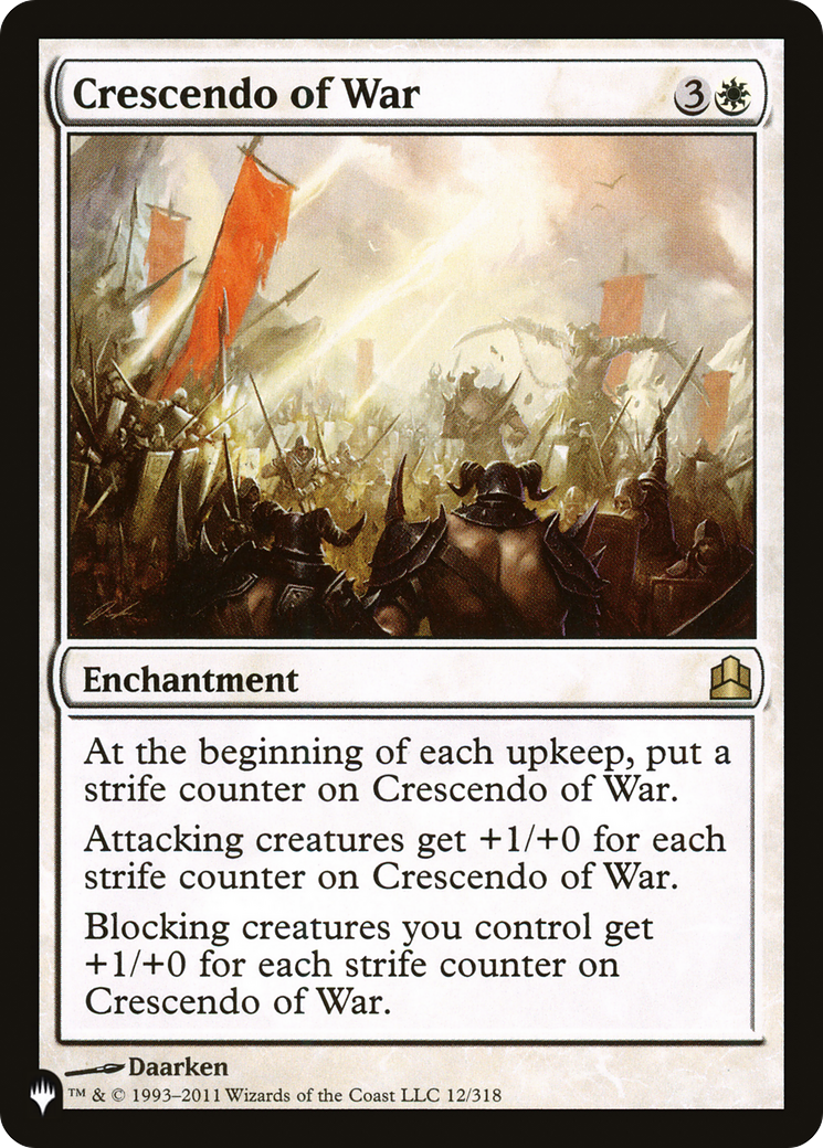 Crescendo of War (LIST-CMD-12) [The List] MTG Single Magic: The Gathering