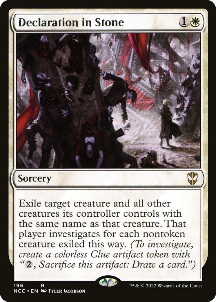 Declaration in Stone (NCC-196) [New Capenna Commander] MTG Single Wizards of the Coast