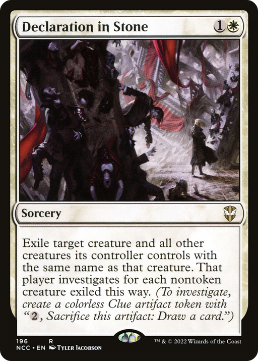 Declaration in Stone (NCC-196) [New Capenna Commander] MTG Single Wizards of the Coast