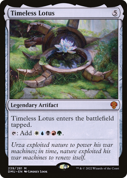 Timeless Lotus (DMU-239) [Dominaria United] Foil MTG Single Wizards of the Coast