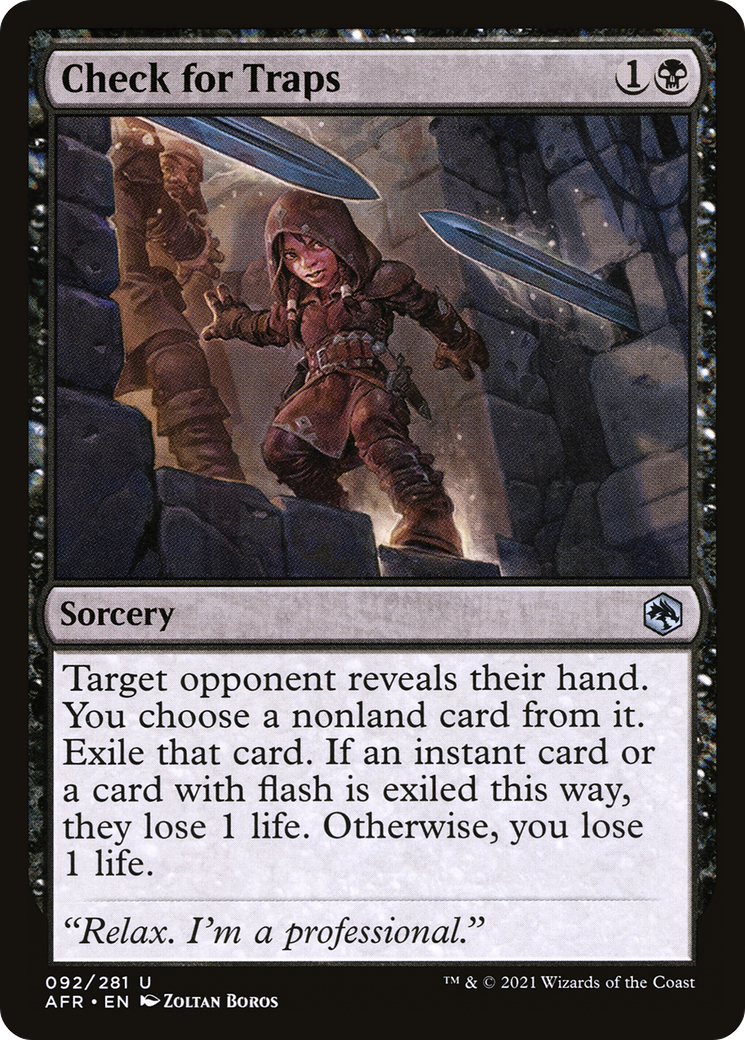 Check for Traps (AFR-092) [Adventures in the Forgotten Realms] MTG Single Wizards of the Coast