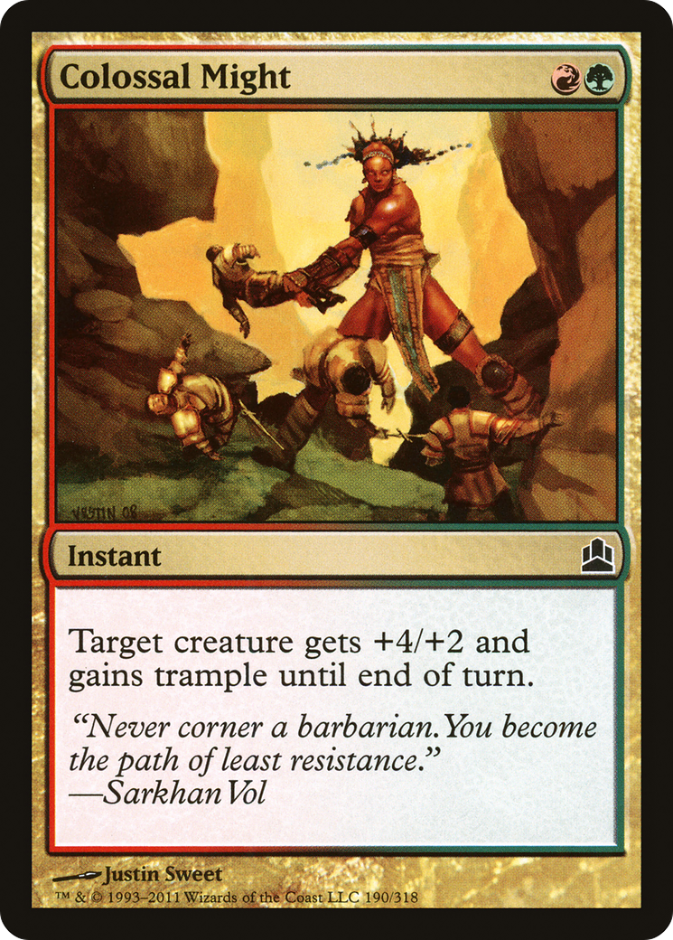 Colossal Might (CMD-190) [Commander 2011] MTG Single Wizards of the Coast