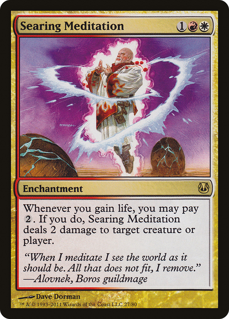 Searing Meditation (DDH-027) [Misc] Duel Decks: Ajani vs. Nicol Bolas MTG Single Wizards of the Coast