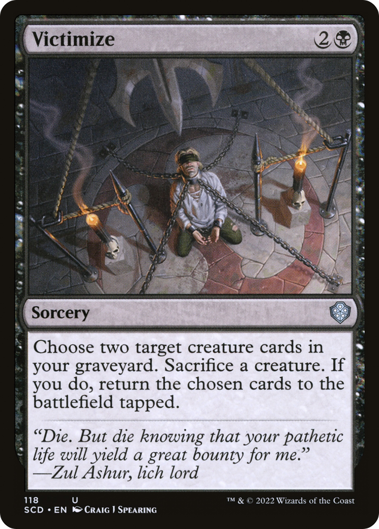 Victimize (SCD-118) [Starter Commander Decks] MTG Single Wizards of the Coast