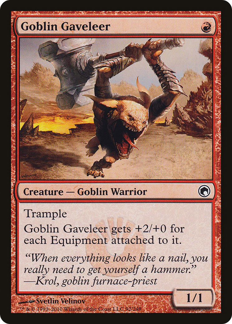 Goblin Gaveleer (SOM-092) [Scars of Mirrodin] MTG Single Wizards of the Coast
