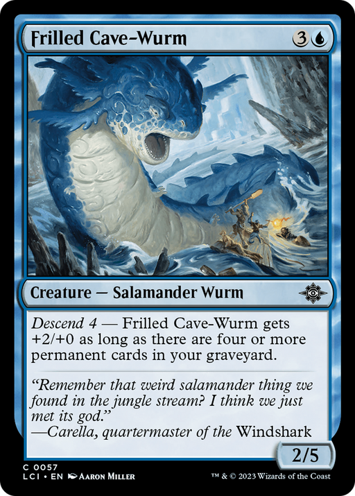 Frilled Cave-Wurm (LCI-057) [The Lost Caverns of Ixalan] MTG Single Wizards of the Coast