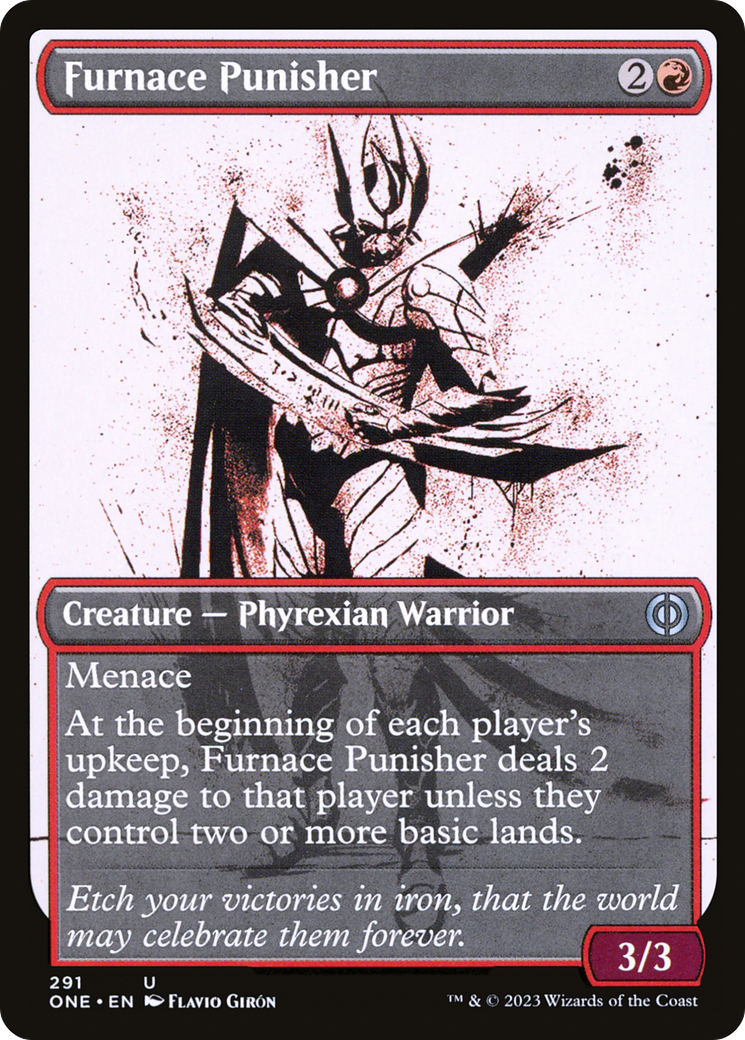 Furnace Punisher (ONE-291) [Phyrexia: All Will Be One] (Showcase) Foil MTG Single Wizards of the Coast
