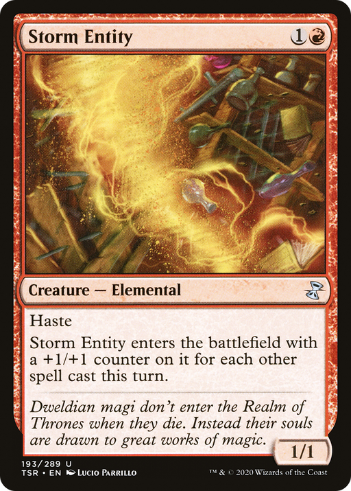 Storm Entity (TSR-193) [Time Spiral Remastered] MTG Single Wizards of the Coast